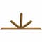 Ekena Millwork Saratoga Rough Sawn Timber Gable Bracket, Western Red Cedar, 108"W x 58"H x 2"D x 6"F, 13/12 Pitch GBW108X58X0206SAR00RWR - alternate 5